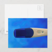 Positieve zwangerschapstest aankondigingskaart (Voorkant / Achterkant)