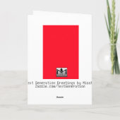 Positieve zwangerschapstest Kaart (Achterkant)