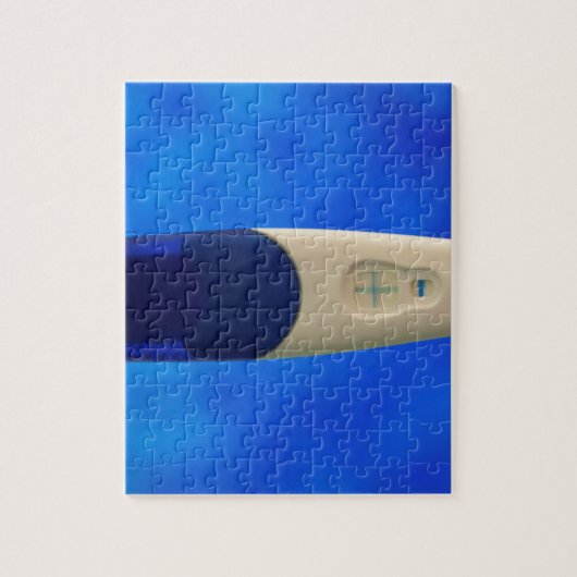 Positieve zwangerschapstest legpuzzel (Verticaal)