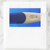Positieve zwangerschapstest rechthoekige sticker (Tas)