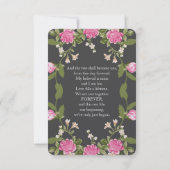  POSITIEWEDING INVITATIE KAART (Achterkant)