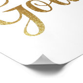 Positive and Glamorous Golden Typography Poster (Hoek)
