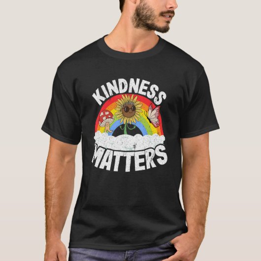 Positive Anti Bullying Rainbow Sped Teacher Kindne T-shirt (Voorkant)