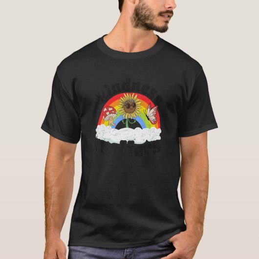 Positive Anti Bullying Rainbow Sped Teacher Kindne T-shirt (Voorkant)