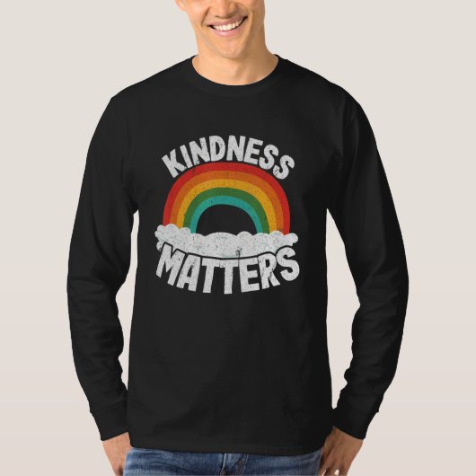 Positive Anti Bullying Rainbow Sped Teacher Kindne T-shirt (Voorkant)