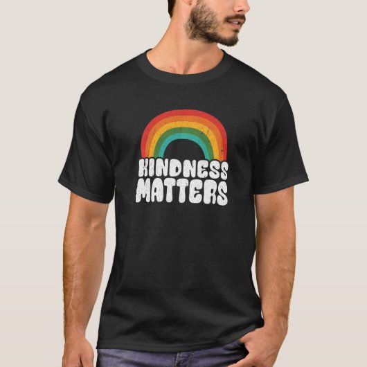 Positive Anti Bullying Rainbow Sped Teacher Kindne T-shirt (Voorkant)