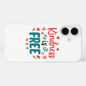 Positive "Be Kind" Message with Hearts Case-Mate iPhone Case (Achterkant (horizontaal))