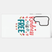 Positive "Be Kind" Message with Hearts Samsung Galaxy Hoesje (Achterkant horizontaal)