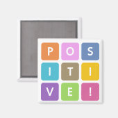 Positive Cubes Collectie Magneet (Voorkant / Achterkant)