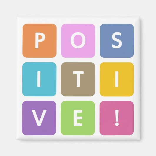 Positive Cubes Collectie Magneet (Voorkant)