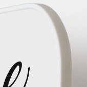 Positive Dance More Worry Less Typography Pickleball Paddle (Links Detail)