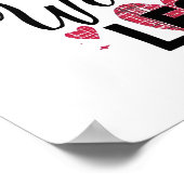 Positive Dance More Worry Less Typography Poster (Hoek)