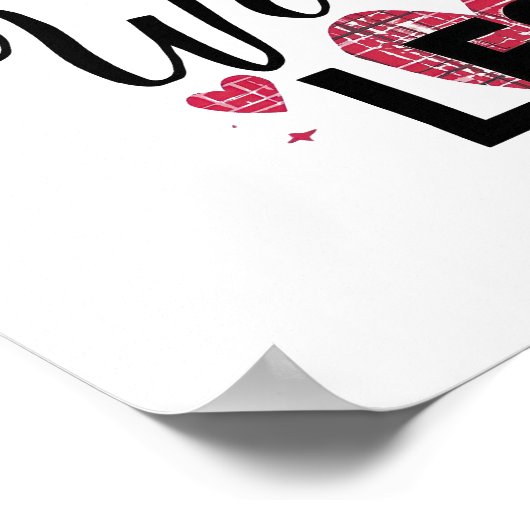 Positive Dance More Worry Less Typography Poster (Hoek)