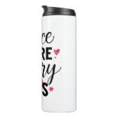 Positive Dance More Worry Less Typography Thermosbeker (Geroteerd rechts)