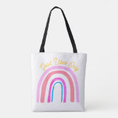 Positive Energy Folk Art Rainbow Tote Bag (Achterkant)