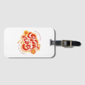 Positive Energy Good Vibes Luggage Tag Design Bagagelabel (Voorkant (horizontaal))