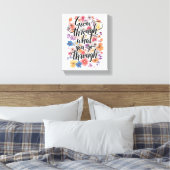 Positive Growth and Motivation Typography Canvas Afdruk (Insitu (Slaapkamer))
