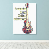 positive guitar sayings for guitarists canvas afdruk (Insitu (Houten vloer))