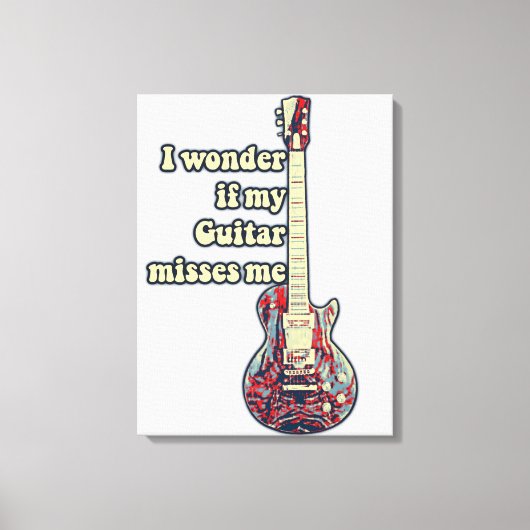 positive guitar sayings for guitarists canvas afdruk (Voorkant)