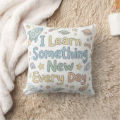 Positive Kids Growth Quote Learn Every Day Kussen (Deken)
