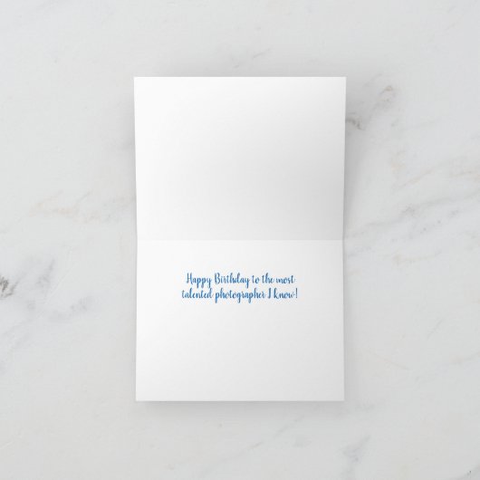 Positive Light Photographer Verjaardag Kaart (Binnen)