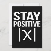 Positive Math Teacher Mathematics Maths Student Bedankkaart (Voorkant)