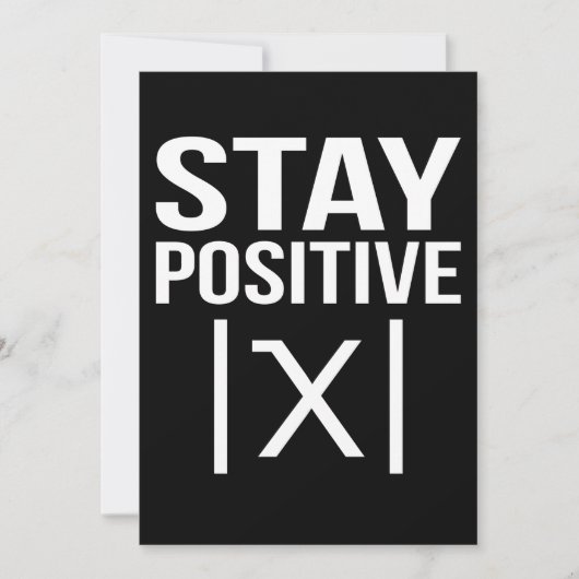 Positive Math Teacher Mathematics Maths Student Bedankkaart (Voorkant)