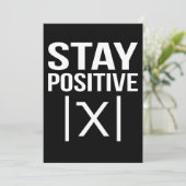 Positive Math Teacher Mathematics Maths Student Bedankkaart (Staand voorkant)