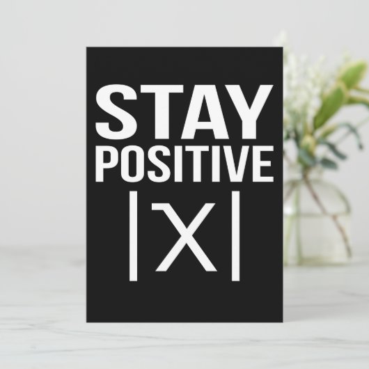 Positive Math Teacher Mathematics Maths Student Bedankkaart (Staand voorkant)