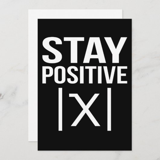 Positive Math Teacher Mathematics Maths Student Bedankkaart (Voorkant / Achterkant)