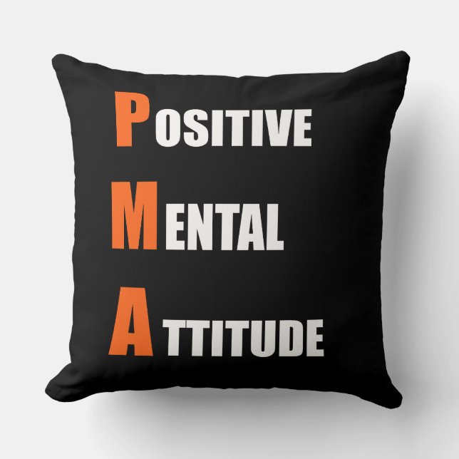 Positive Mental Attitude Motivation Sierkussen (Voorkant)