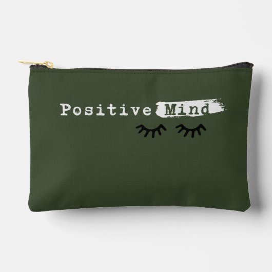 Positive Mind Army Green Accessoires Pouch Etui (Voorkant)