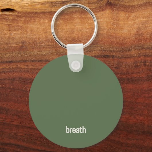 Positive Mind - Green Key Ring Sleutelhanger (Achterkant)