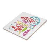 Positive Mind Positive Life Quote Inspirerend Tegeltje (Zijkant)