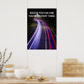 Positive Mindset Motivatie Quote Poster (Keuken)