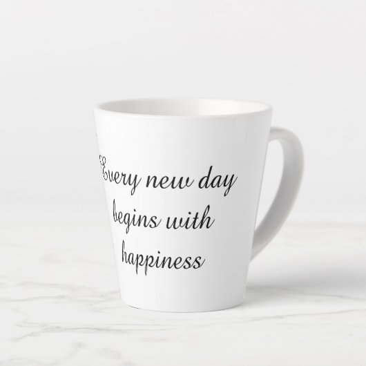 Positive Morning Cup Latte Mok (Rechterhoek)