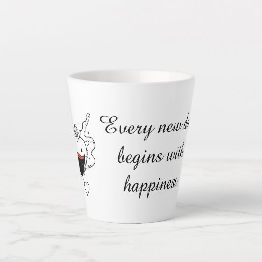 Positive Morning Cup Latte Mok (Voorkant)