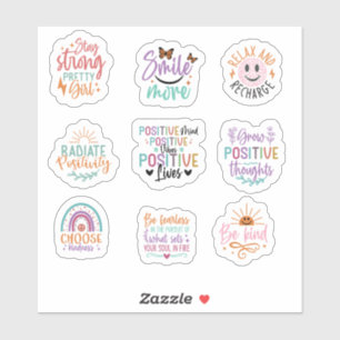 Positive Motivation Custom-Cut Vinyl Sticker