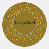 Positive Motivation One of a kind Quote Sticker (Voorkant)