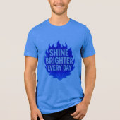 Positive Motivational Design for Confidence&Happy Tri-Blend Shirt (Voorkant)