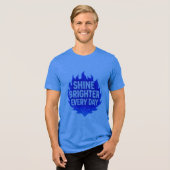 Positive Motivational Design for Confidence&Happy Tri-Blend Shirt (Voorkant volledig)