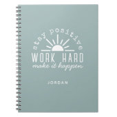 Positive Motivational Mantra with Any Name Notitieboek (Voorkant)