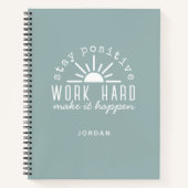 Positive Motivational Mantra with Any Name Notitieboek (Voorkant)