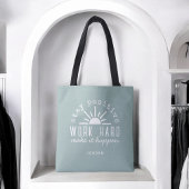 Positive Motivational Quote with Any Name Tote Bag