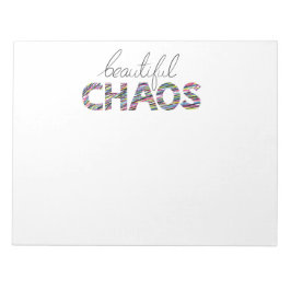 Positive Motivational Text Beautiful Chaos Notitieblok
