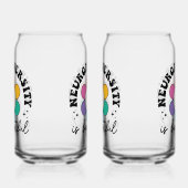 Positive Neurodiversity Acceptance Quote Blikvorm Glas (Links)