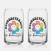 Positive Neurodiversity Acceptance Quote Blikvorm Glas (Achterkant)