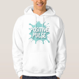 Positive Pulse Splatter Graphic Hoodie