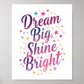 Positive Purple and Pink Typography Poster (Voorkant)