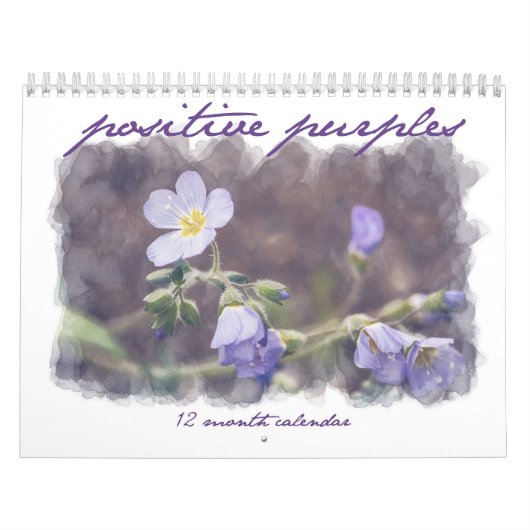 Positive Purples - Motivatie 12 maanden kalender (Hoes)